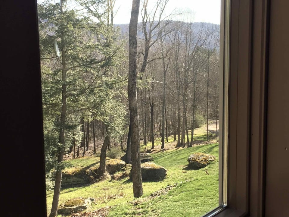 The large boulder at bottom of photo is known as Picnic Rock!