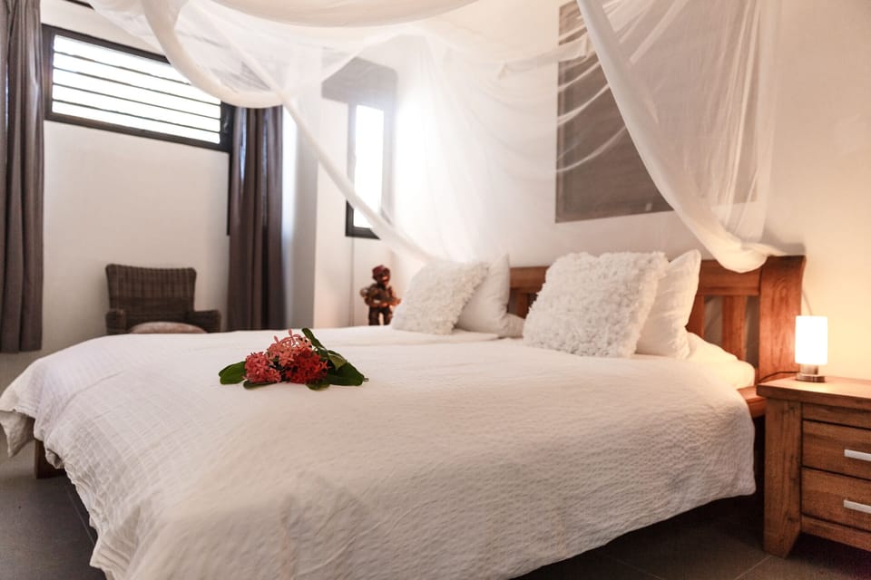 Bedroom downstairs
~Bonaire vacation rental home~