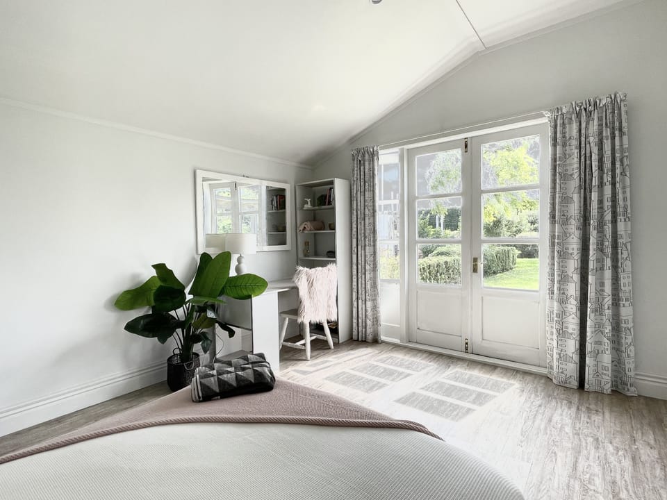 Double bed with views