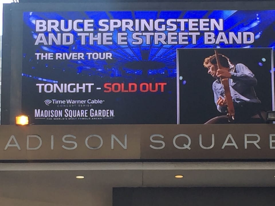 Bruce at Madison Square Garden