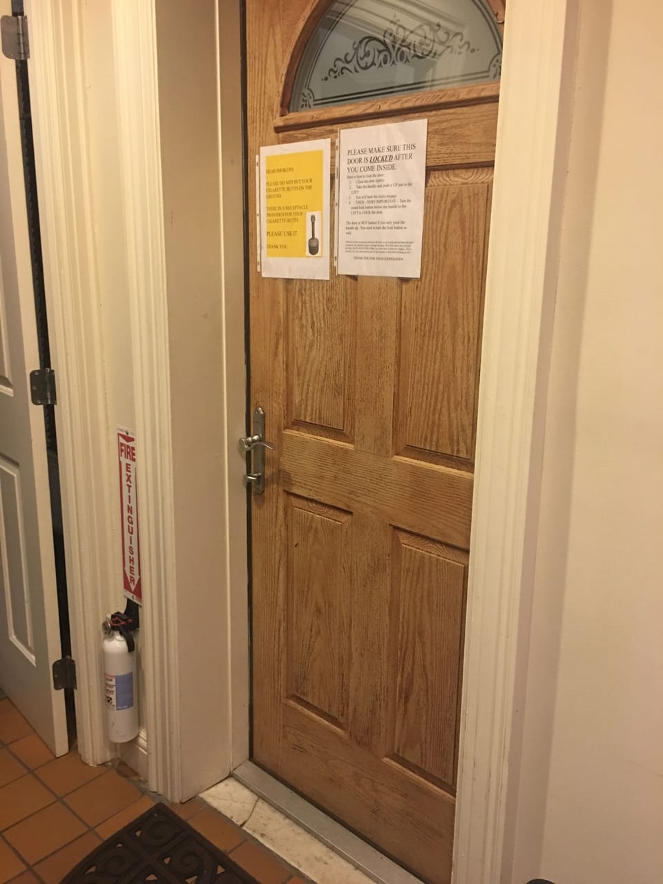 Door to back yard