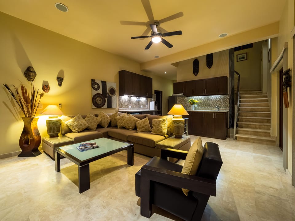 over view  of the guest lounge and kitchen for suites 1&2 only 