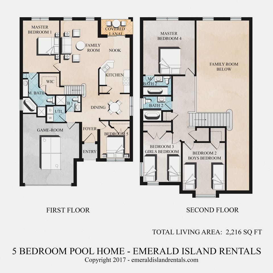 Floor plan with bedroom details