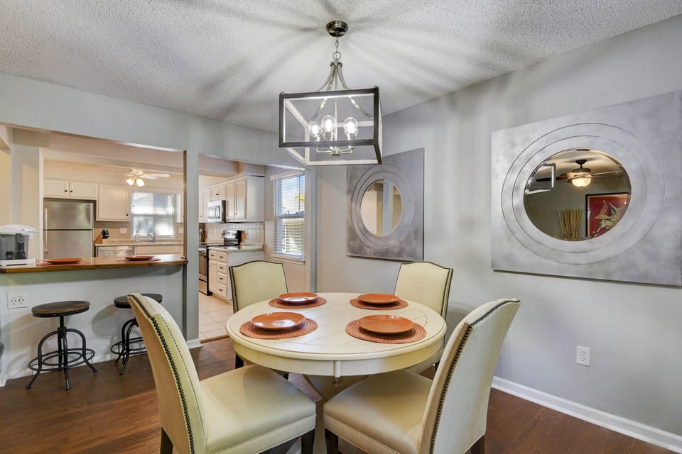 6 dining chairs available (only 4 pictured)