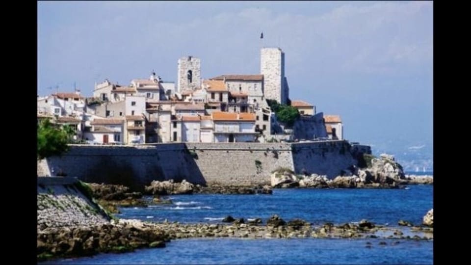 Old town Antibes where apartment located-sandy sheltered beach available there 