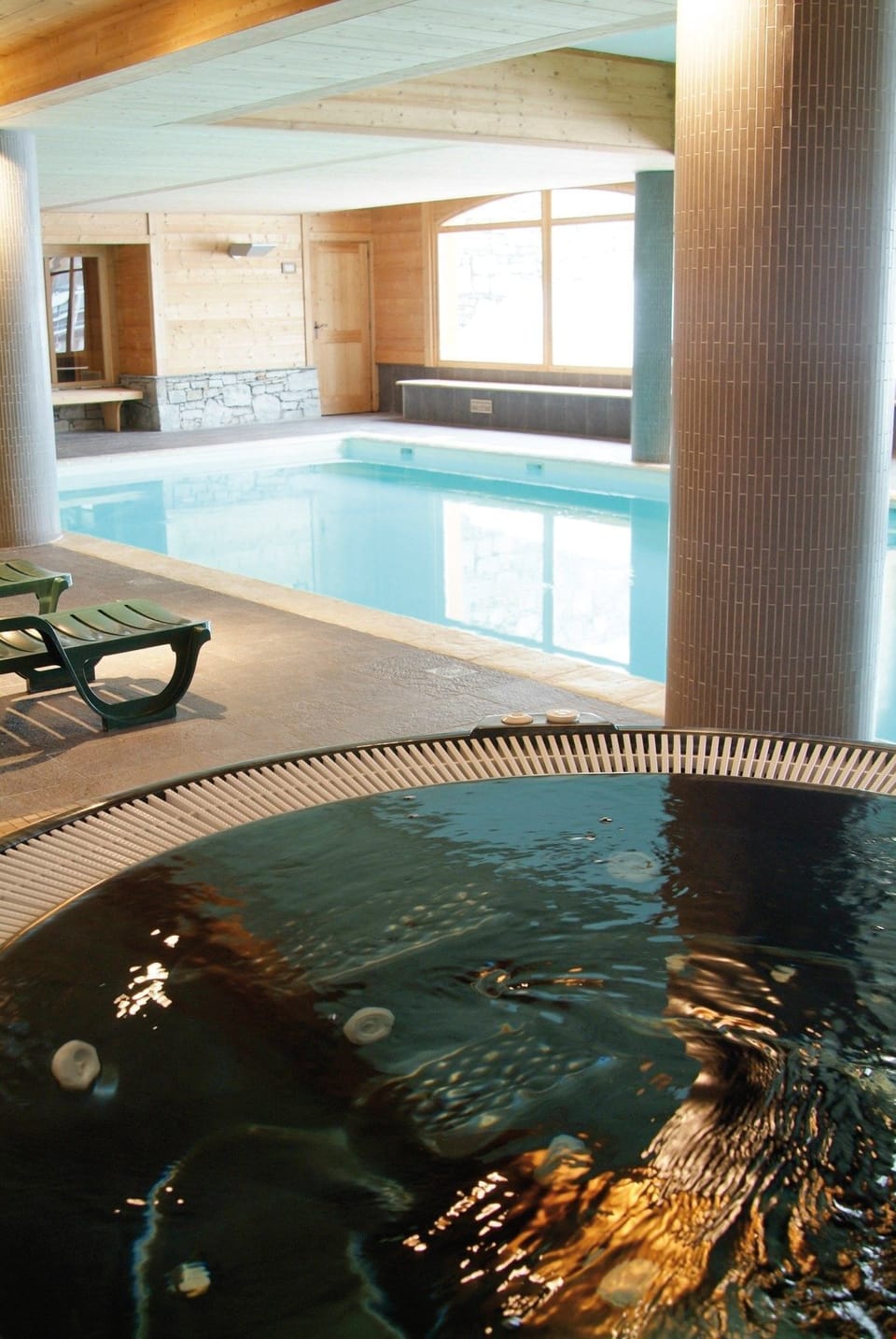 Warm up in the hot tub.