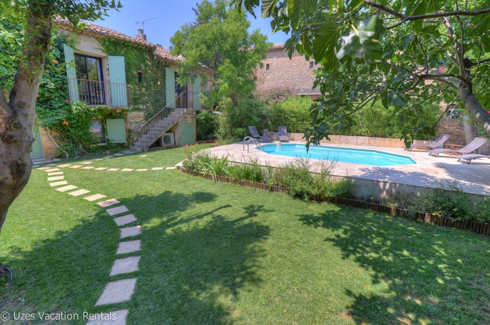 Lawn irrigated (underground sprinklers) automatically at night 