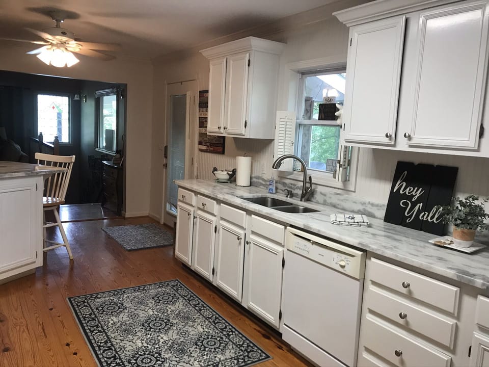 Updated marble countertops