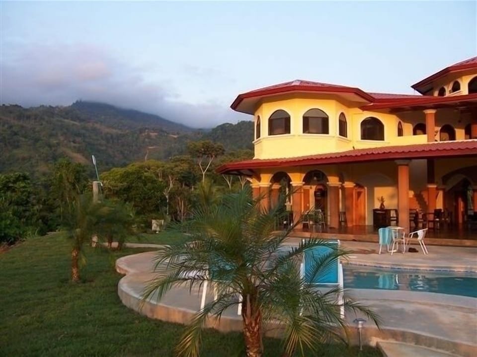Late afternoon- pool view