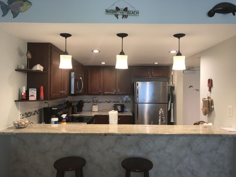 Fully stocked kitchen