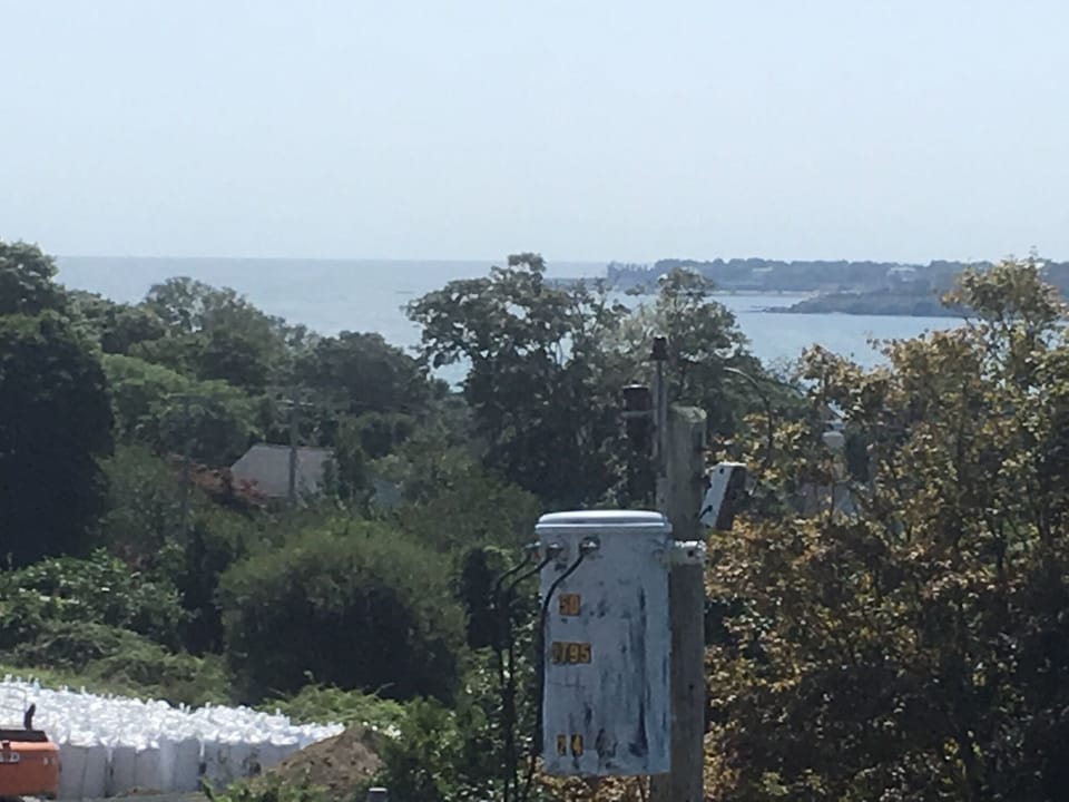 View of Cliff Walk and ocean from third floor