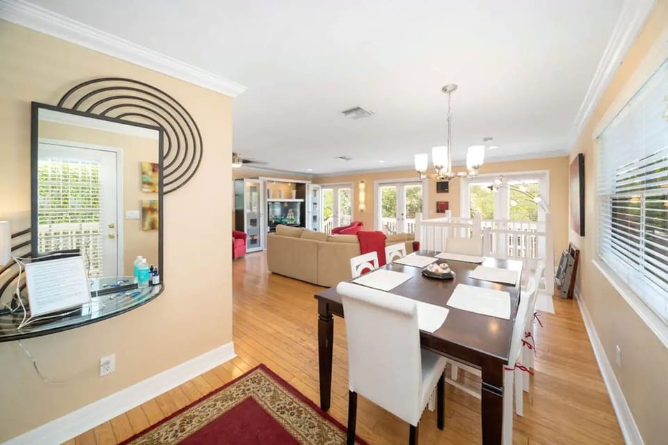 Living room and dining table