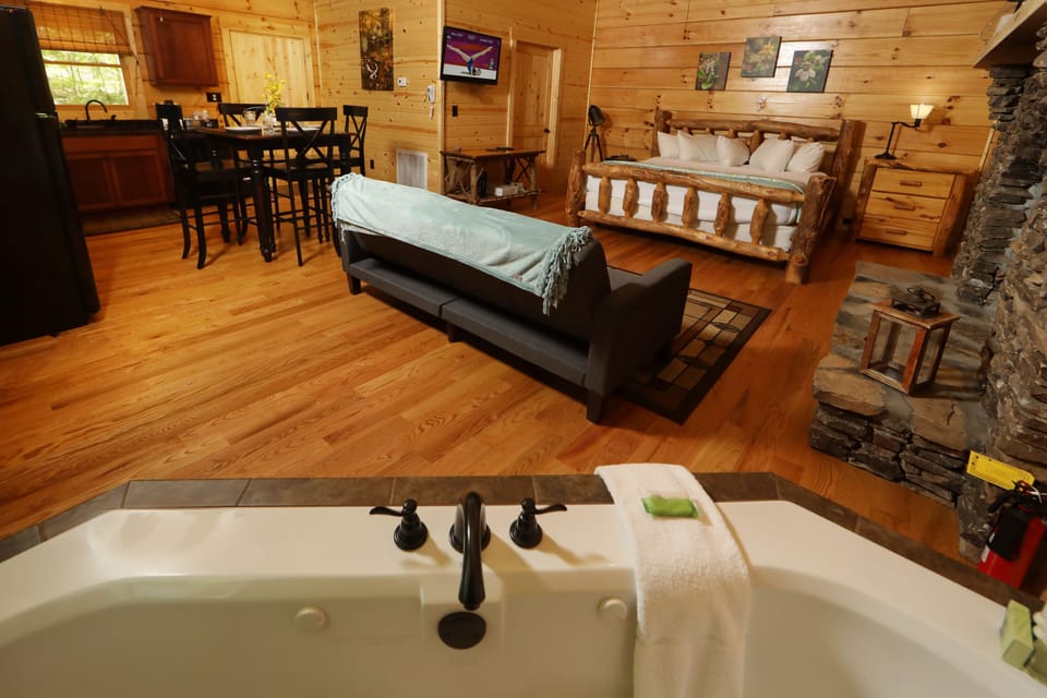 View of Great Room & Kitchen. 