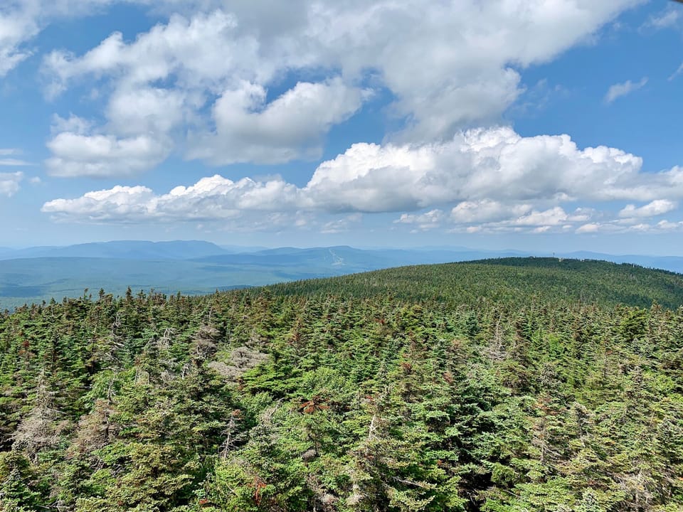 Looking north from top of Stratton