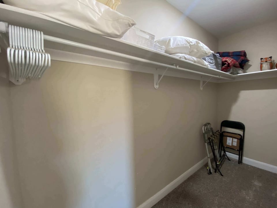 Unpack your entire suitcase with ease - the master suite features a roomy walk-in closet for all your outfit options.