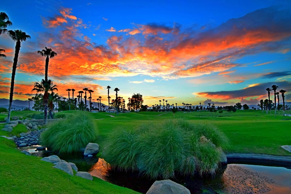 Sunset view of 18th