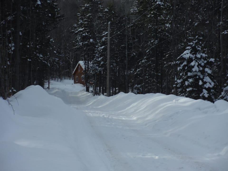 Driveway in winter. Snow tires and AWD highly recommended/necessary.