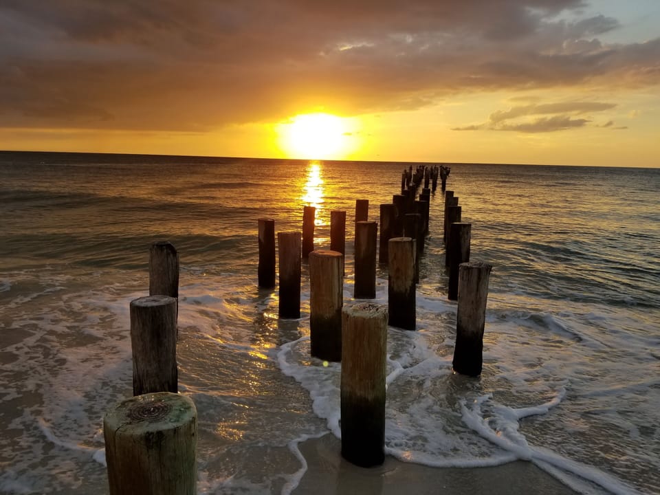 Naples famous sunset