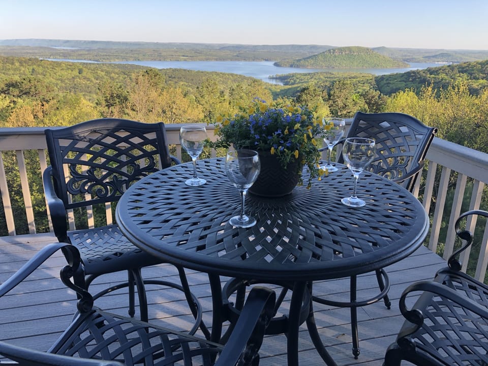 Our top deck. Sunrises, sunsets, starry skies, are all spectacular from here.  