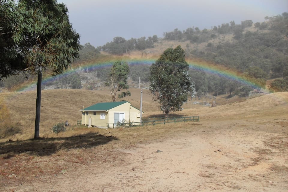 Rainbow in drought