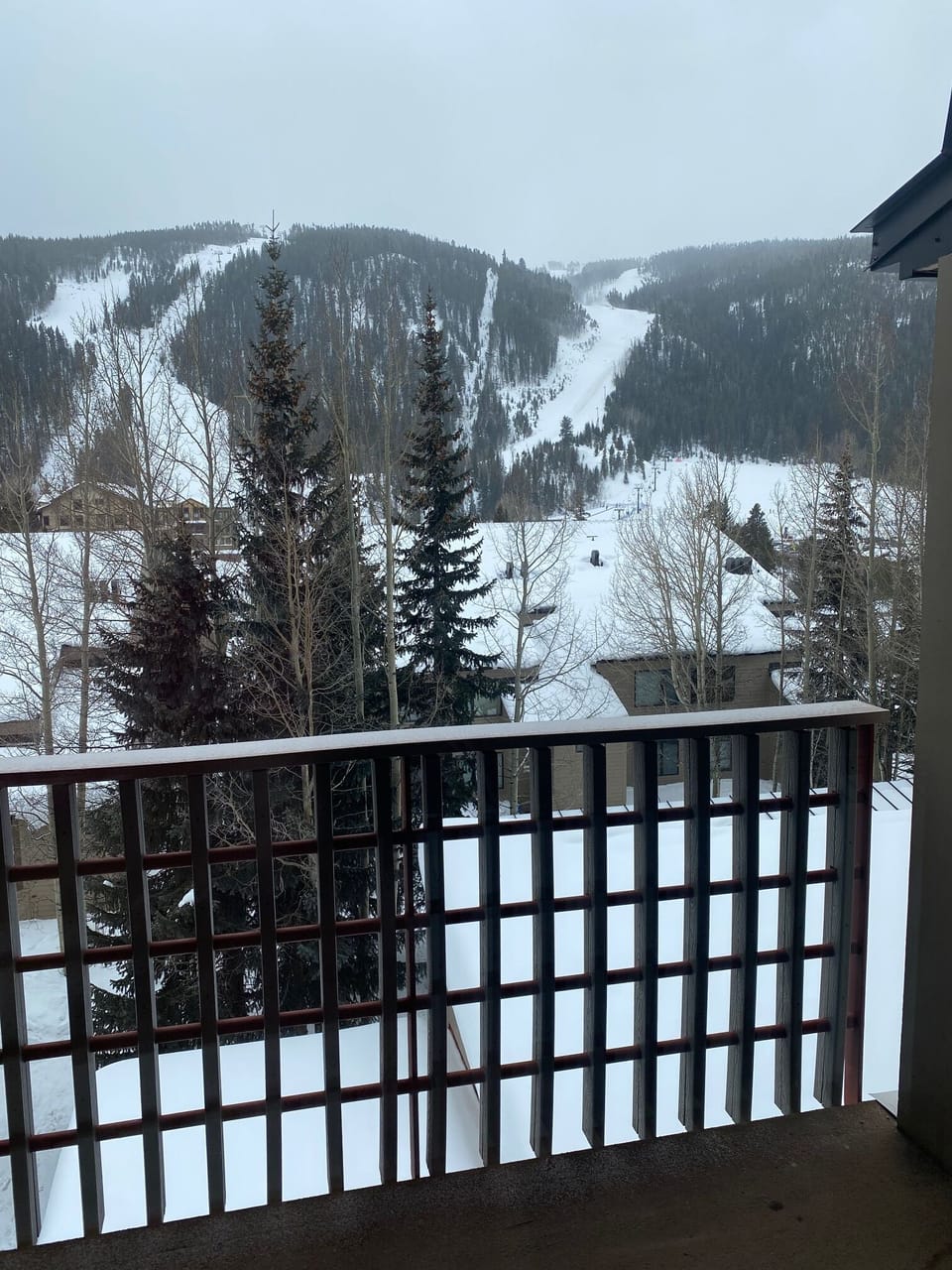 Balcony View of Keystone Ski Slopes