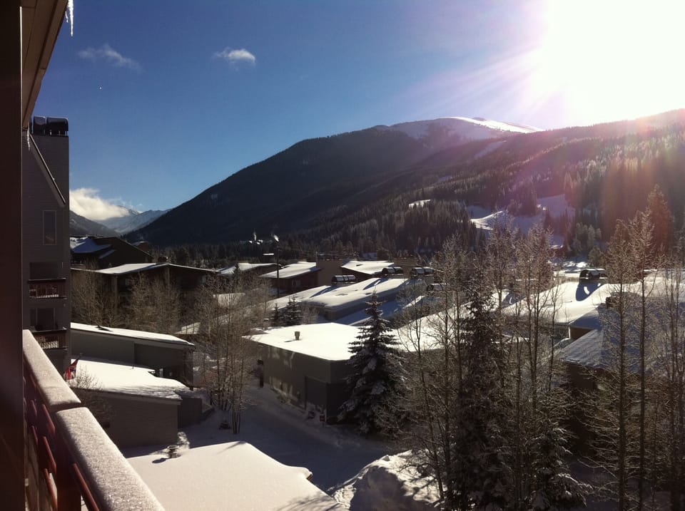 Balcony View of Keystone Ski Slopes