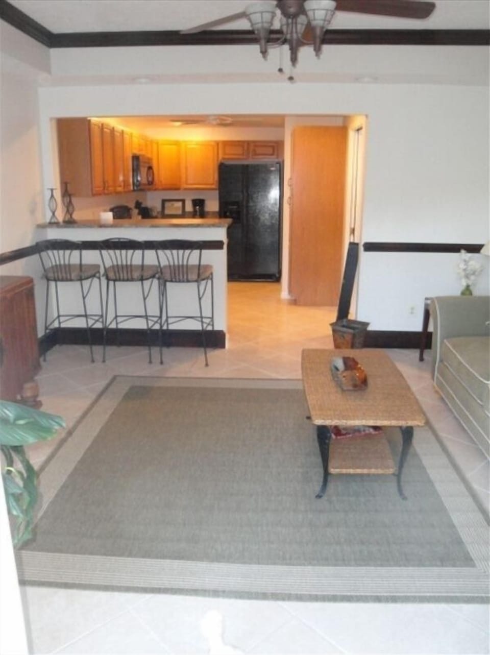 View upon entering apartment