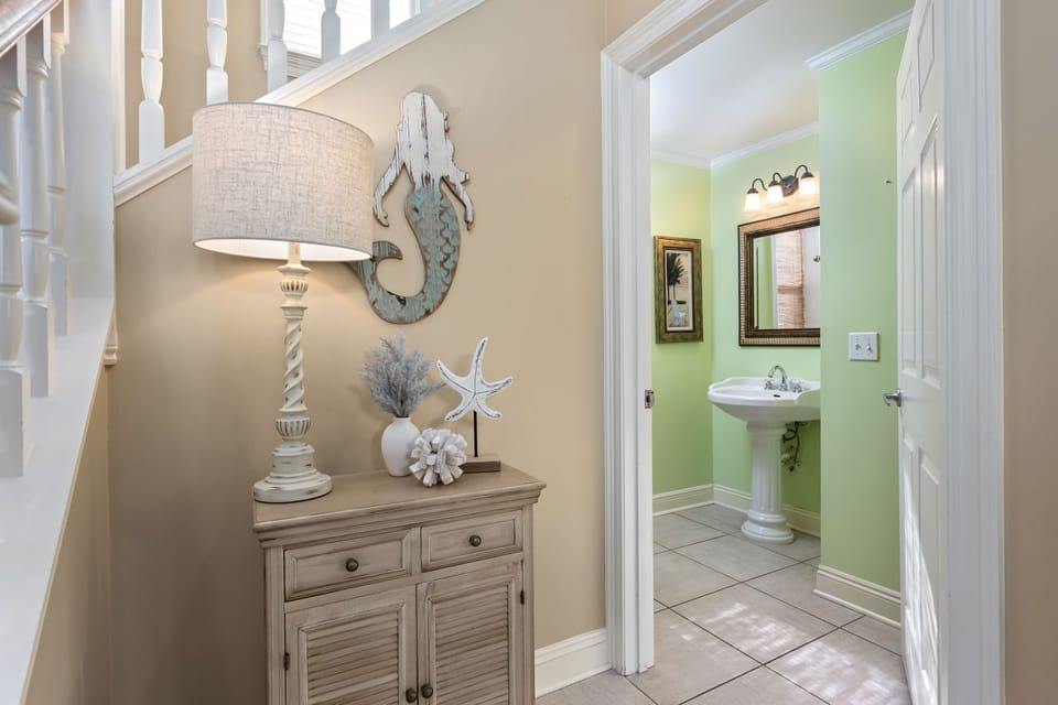 First floor toilet room