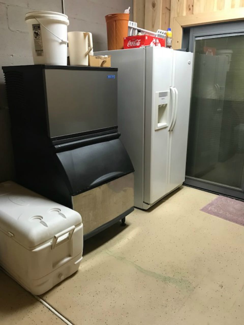 Basement Mudroom and Ice Machine