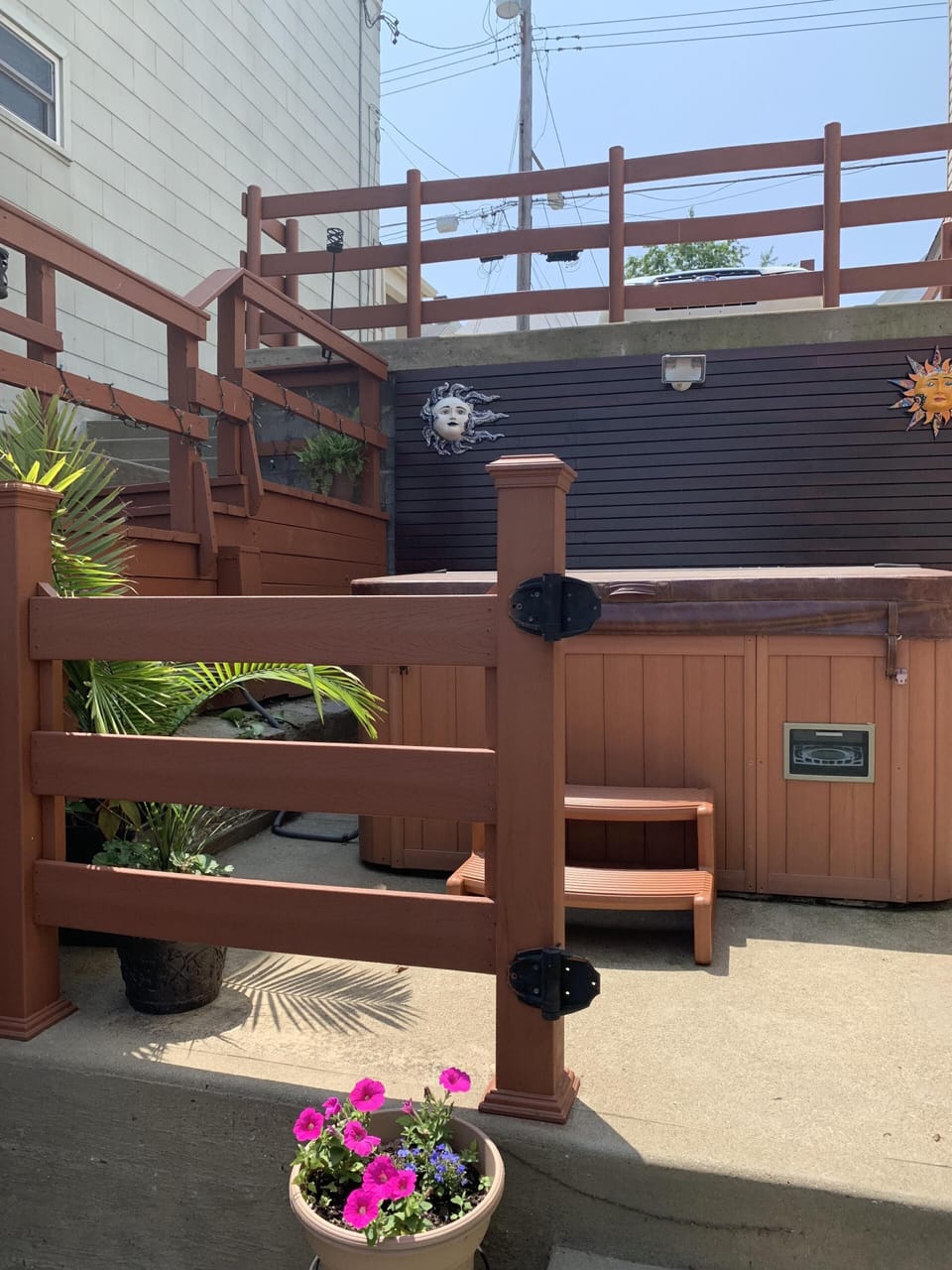 Year round hot tub