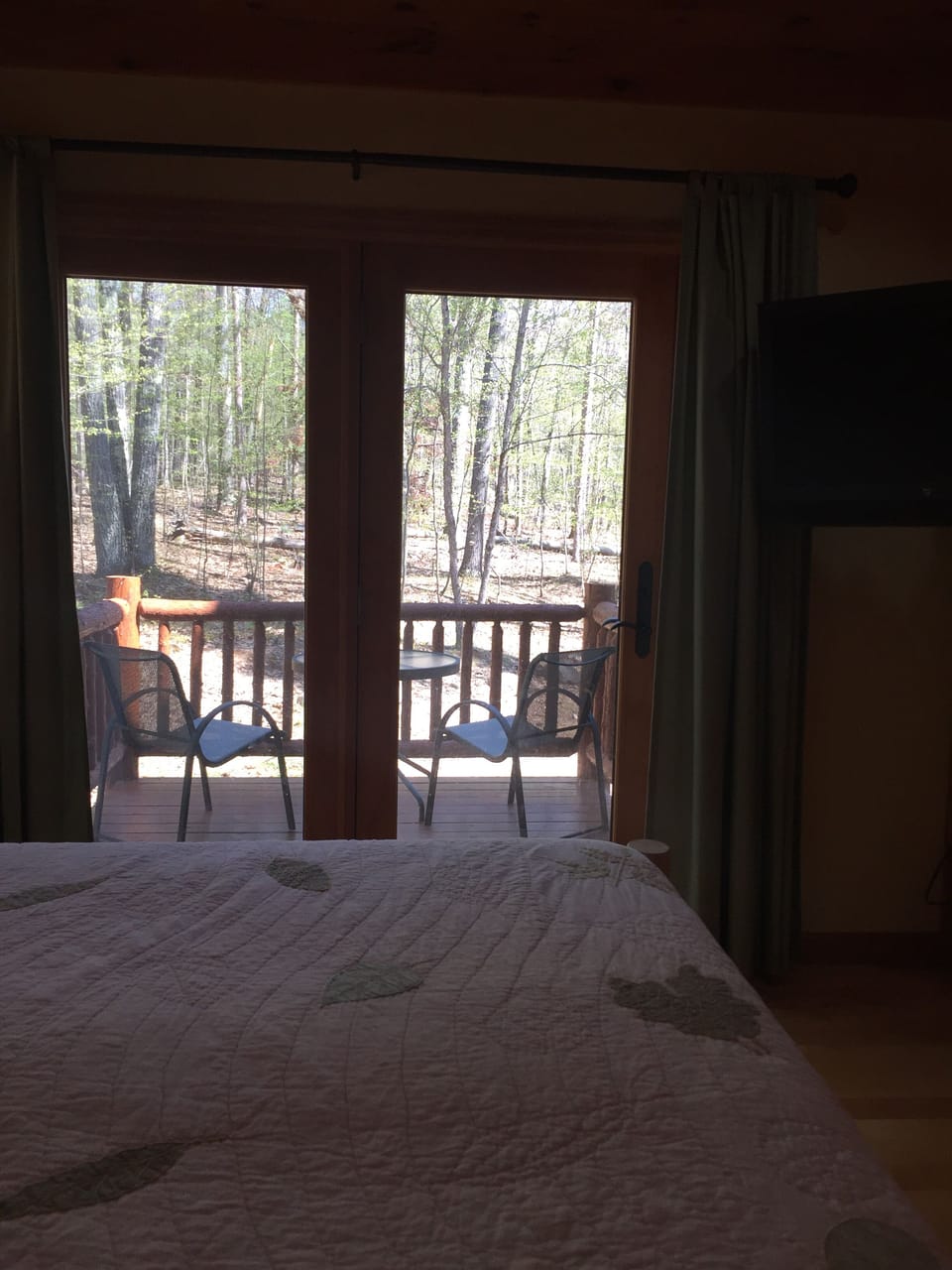 View from the bed.