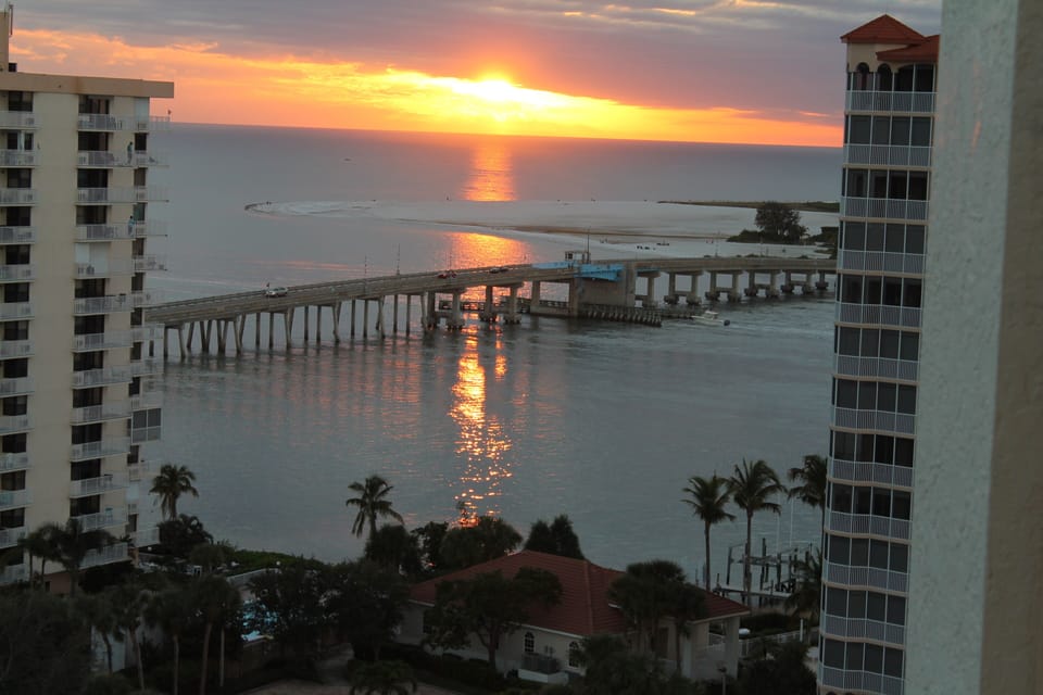 Sunset from private lanai. 