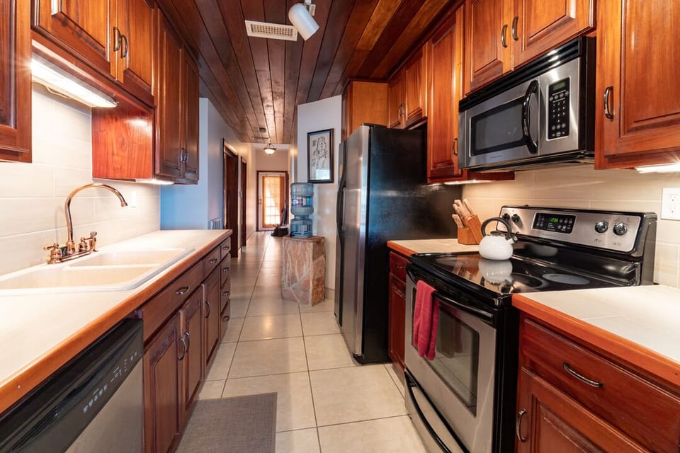 Galley style kitchen