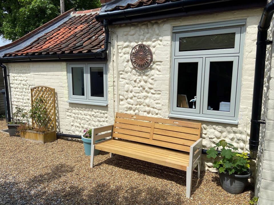 Relax in the South facing summer sun all day.