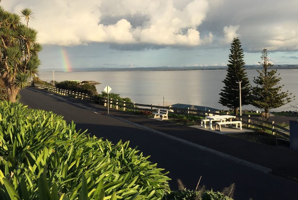 Stanley surrounded by ocean and pristine beaches