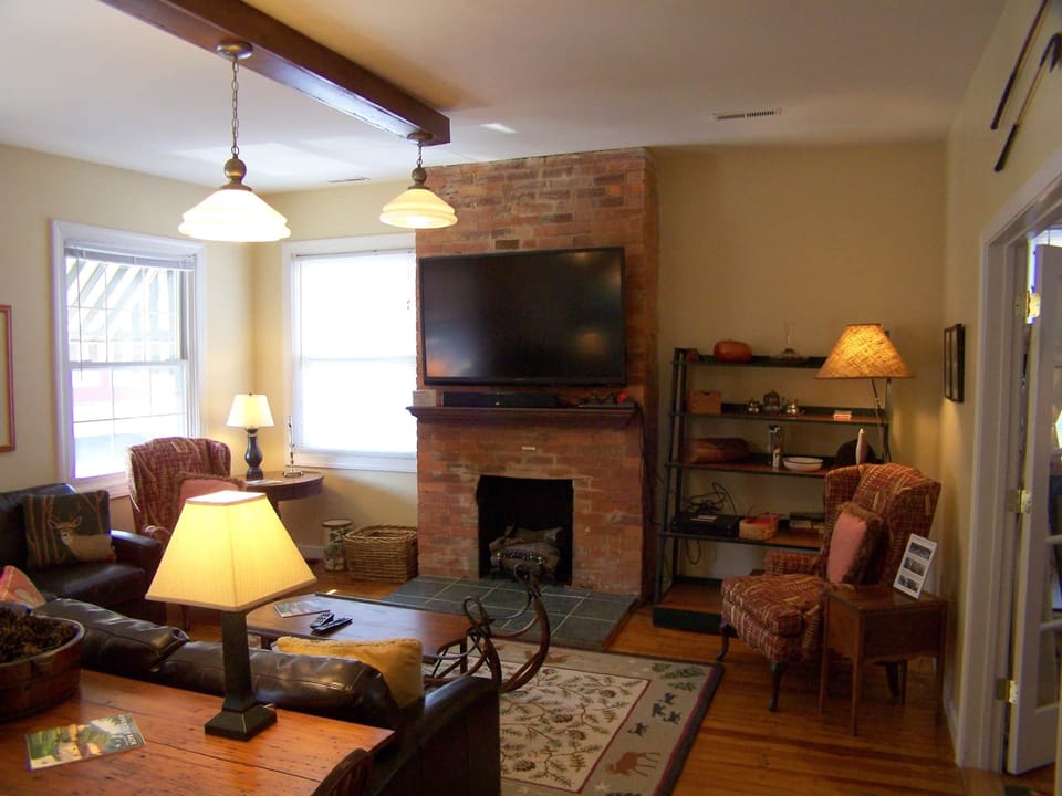 Living Room with Gas Logs