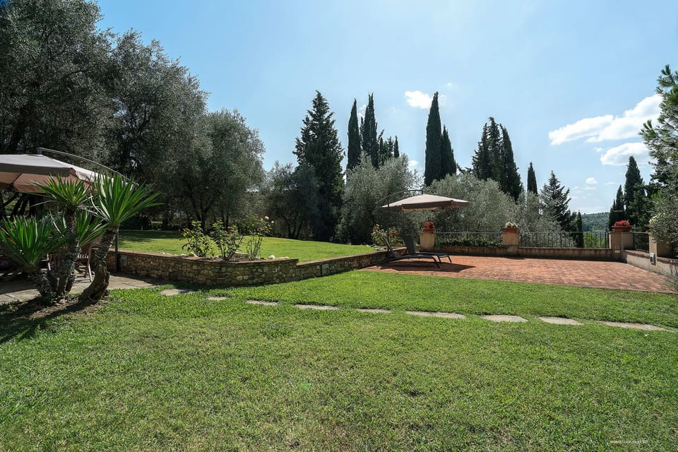 View on the gardens/park