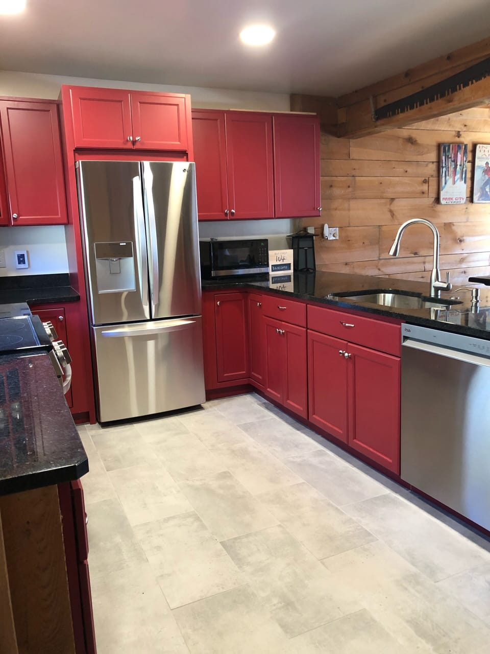 Heated floor and new appliances