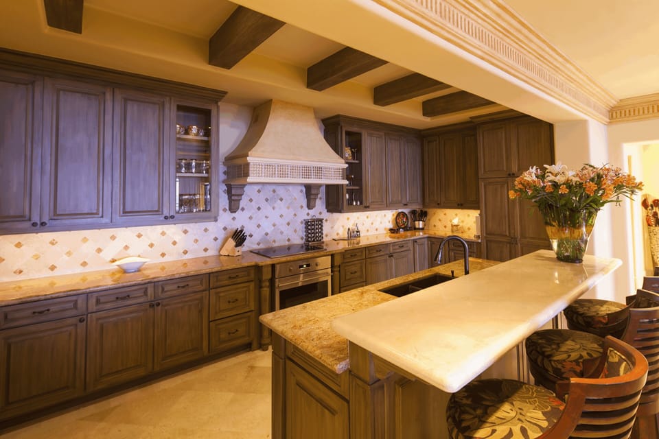 Gourmet kitchen with every amenity and raised island breakfast bar