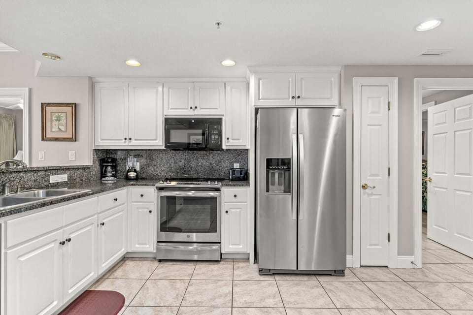 Kitchen with Granite Countertops and Stainless Appliances