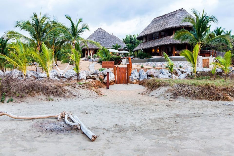 Private beach entrance 