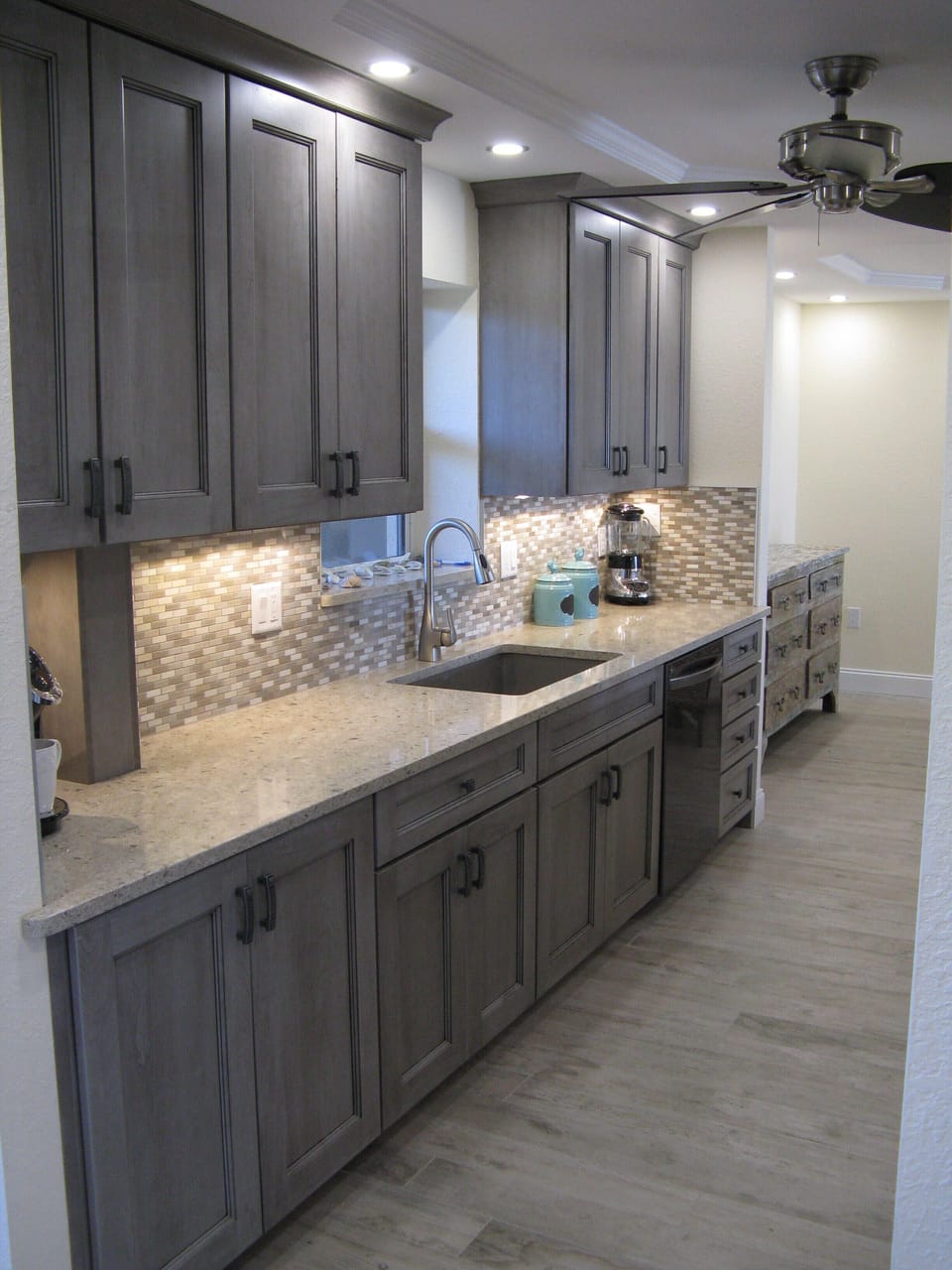 Peppercorn kitchen cabinets - Top quality and quiet dishwasher.