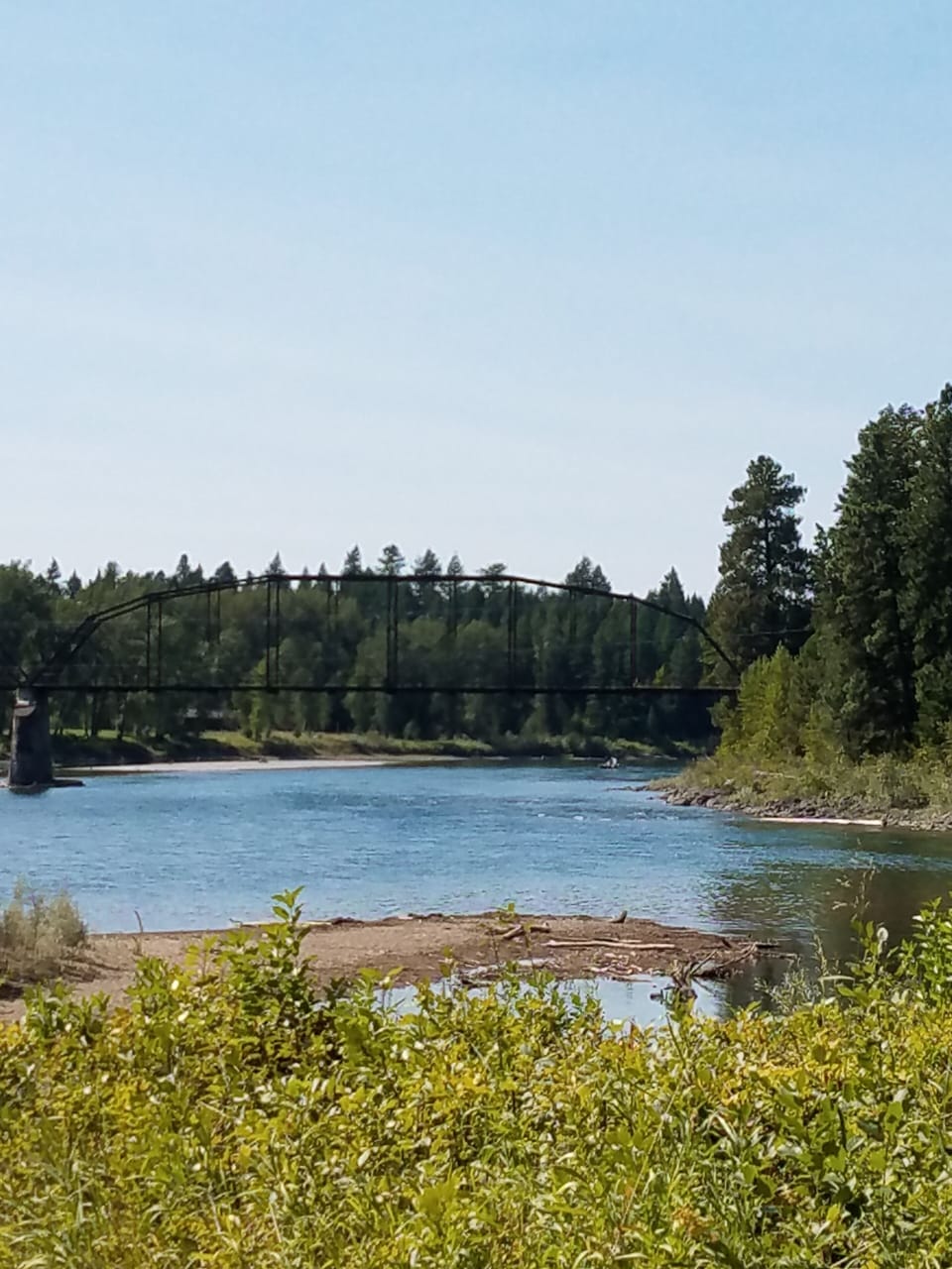 The Flathead River as seen from the walking path on Cedar Pt. Loop.