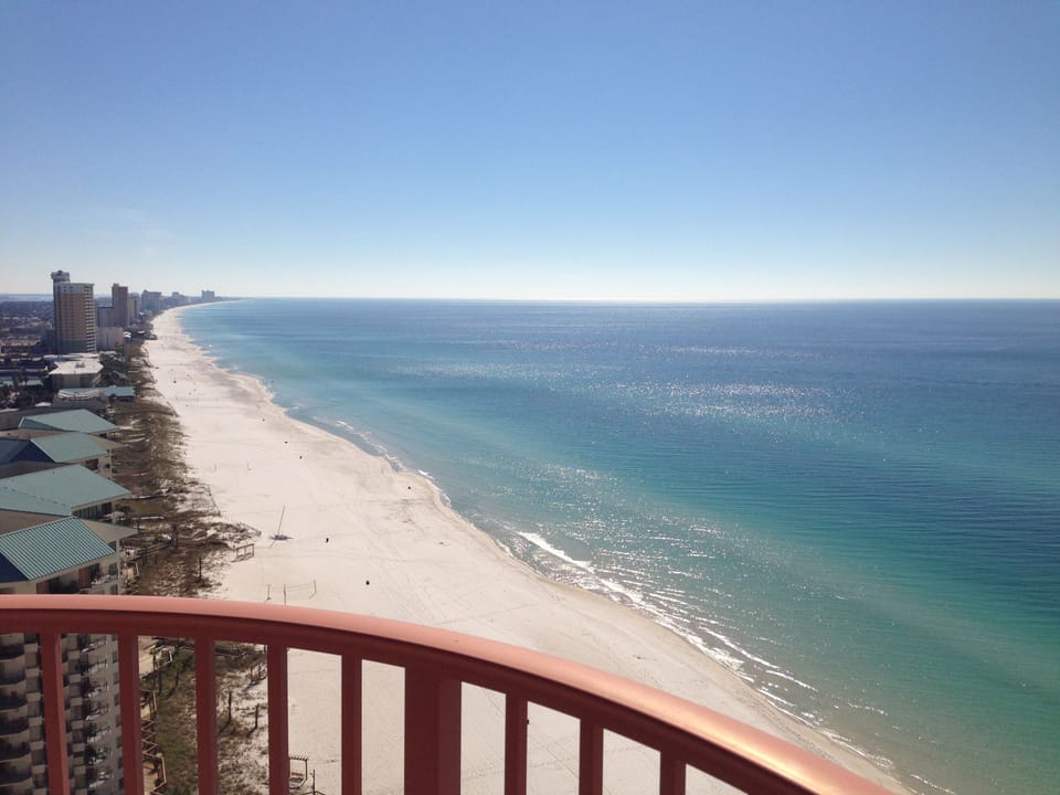 Ocean view looking eastward from condo balcony
