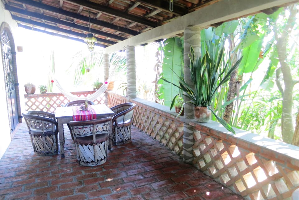 The large covered veranda