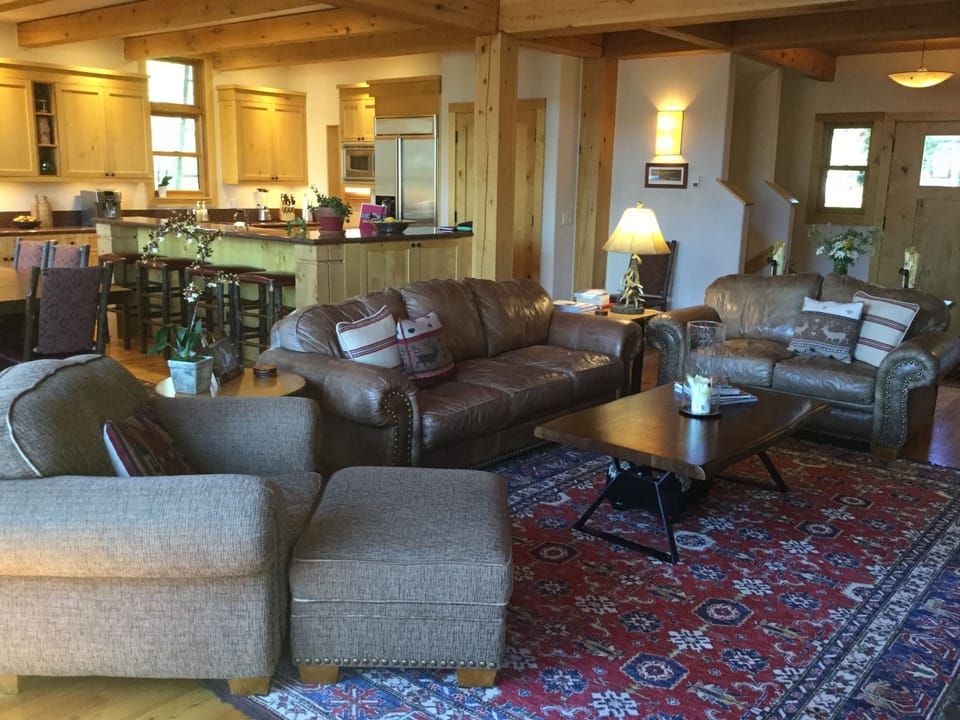 custom timber beams and open plan