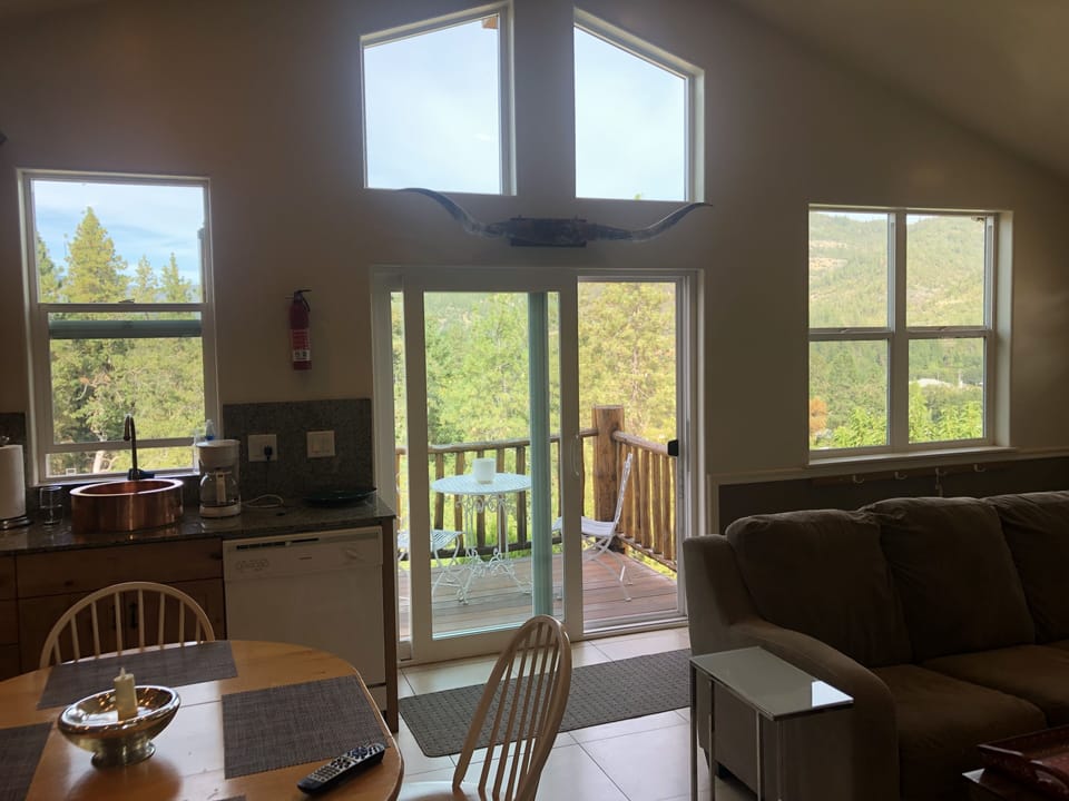 Wall showing Windows and Patio Door.