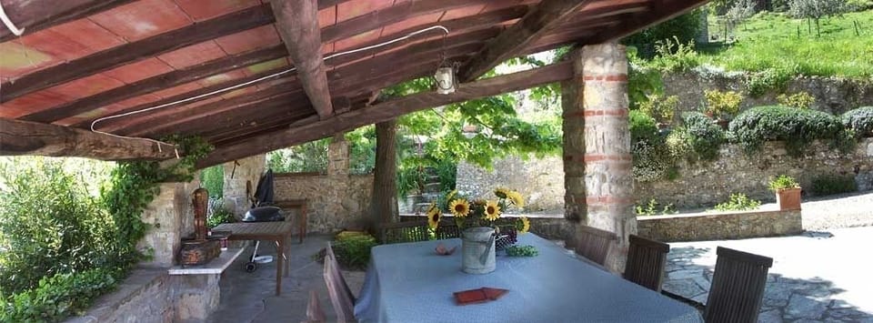 loggia with barbeque for al-fresco dining