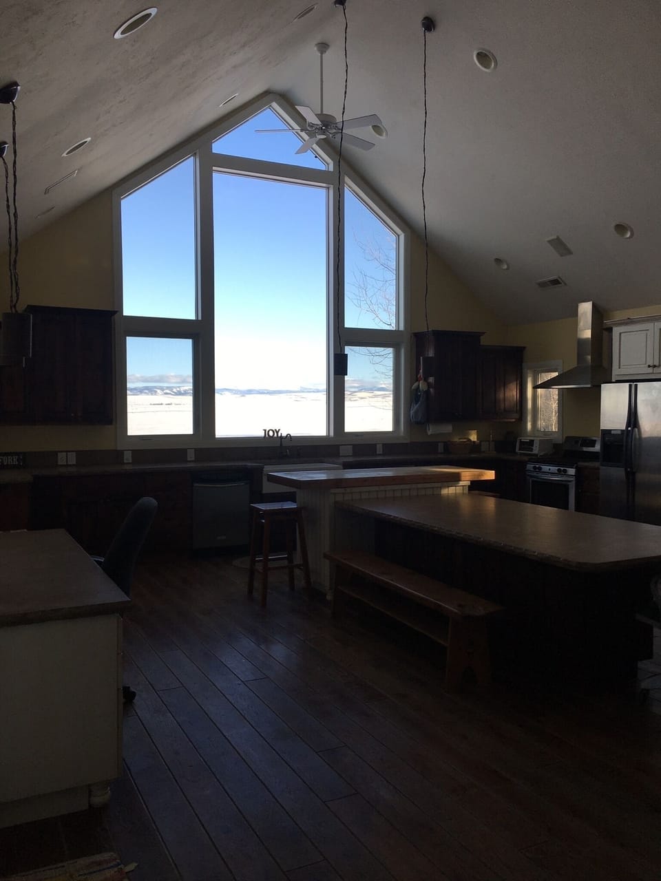 Kitchen looking east