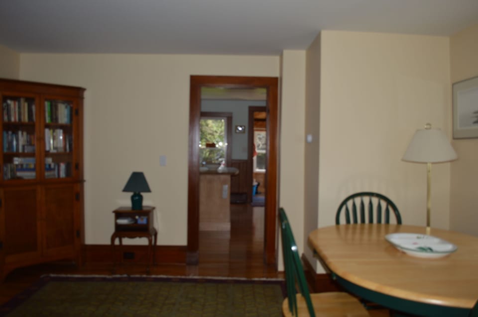 'pass-through' room looking into the kitchen